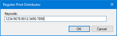 License key dialog